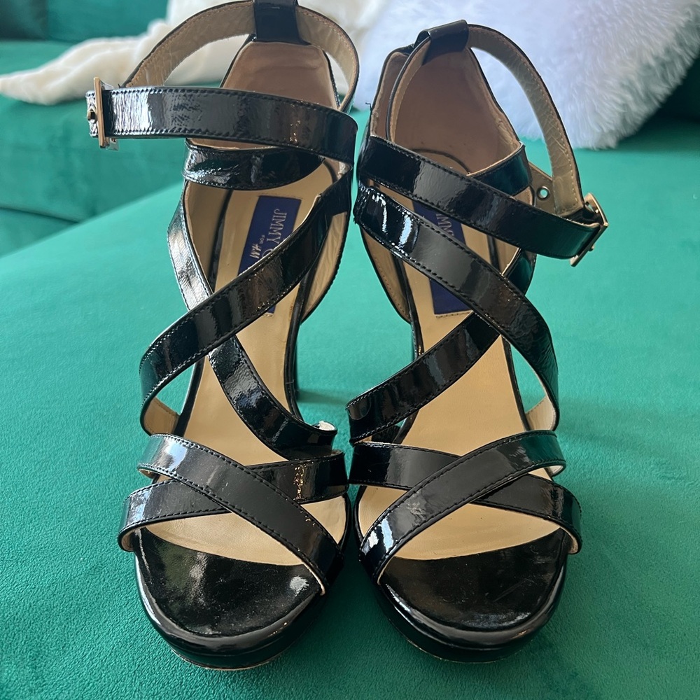 Jimmy Choo for H&M Patent leather black heels